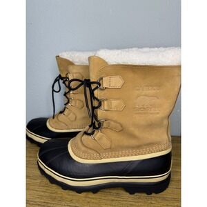 Sorel Caribou Waterproof Insulated Nubuck Winter Boots Men's Size 10.5